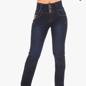 Fashion 2 Love high waisted,  3 button, jeans 18 plus, bootleg, not worn